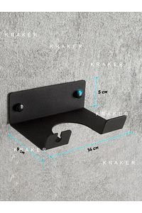 Saç Kurutma Makinesi Askısı, Metal, Siyah ürün fotoğrafı
