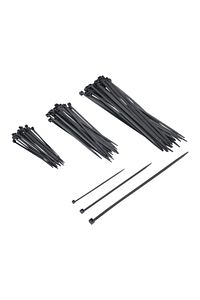Plastik Kablo Bağı Cırt Kelepçe Set 100-150-250 X 2.5 Mm Siyah (20 X 3) 60 Adet ürün fotoğrafı