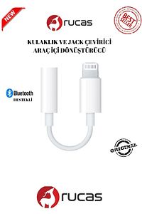 Iphone 7 8 Plus X 11 12 13 Pro Uyumlu Lightning Telefon Kulaklık Çevirici Aux Dönüştürücü Aparat ürün fotoğrafı