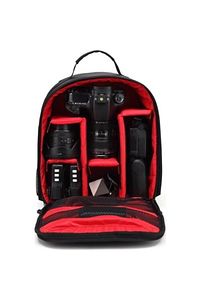 Canon Dslr Fotoğraf Makine Çift Askı Laptop Bölmeli Sırt Çantası ürün fotoğrafı