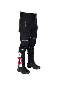 Kışlık Siyah Içi Polarlı Unisex Softshell Motorcu Pantolonu ürün fotoğrafı