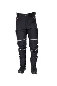 Kışlık Siyah Içi Polarlı Unisex Softshell Motorcu Pantolonu ürün fotoğrafı
