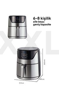 Inox Digital Fastfryer Yağsız Fritöz Airfryer ürün fotoğrafı