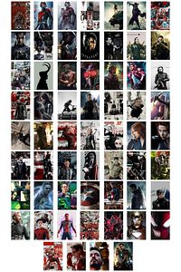 Marvel Duvar Posteri Kolaj Seti- Avengers Film Sahneleri - 60 Adet - Arkası Yapışkanlı - Kutulu Set ürün fotoğrafı