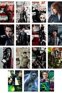 Marvel Duvar Posteri Kolaj Seti- Avengers Film Sahneleri - 60 Adet - Arkası Yapışkanlı - Kutulu Set ürün fotoğrafı