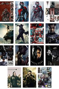Marvel Duvar Posteri Kolaj Seti- Avengers Film Sahneleri - 60 Adet - Arkası Yapışkanlı - Kutulu Set ürün fotoğrafı