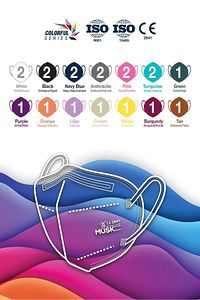 N95 Maske Mix Colorful Kutusu 20 Adet ürün fotoğrafı