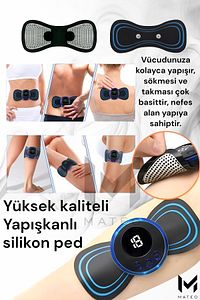 Pedli Masaj Aleti Bel Sırt Bacak Kol 8 Farklı Stil 18 Kademeli Titreşimli Şarjlı Taşınabilir Tens ürün fotoğrafı