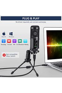 Ra-mp65 X-fuse 1.5m Usb Tripodlu Mikrofon Yayıncı Youtuber Profesyonel Mikrofon Gaming ürün fotoğrafı