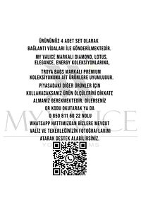 Valiz Tekerleği Çift Teker 01 4 Adet Kırmızı ürün fotoğrafı