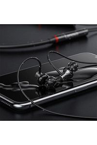 He05x Manyetik Neckband Kablosuz Bluetooth 5.0 Kulaklık Siyah ürün fotoğrafı