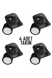 Valiz Tekerleği Çift Teker 01 4 Adet Gri ürün fotoğrafı