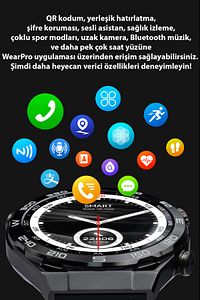 Smart Watch Dt Ultramate Elite Akıllı Saat Android Ios Uyumlu Çift Kordon Siri Nfc Gps ürün fotoğrafı