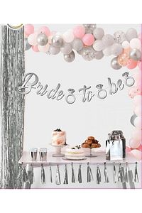 Bride To Be Partisi Seti (süs, 1 Kuşak, 10 Balon, 10 Dövme, 10 Taç)team Bride Bekarlığa Veda Konsept ürün fotoğrafı