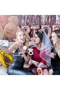 Bride To Be Partisi Seti (süs, 1 Kuşak, 10 Balon, 10 Dövme, 10 Taç)team Bride Bekarlığa Veda Konsept ürün fotoğrafı
