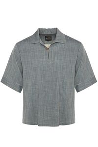 Bohem Keten T-shirt Gömlek &amp; Kanvas Keten Pantolon Takım ürün fotoğrafı