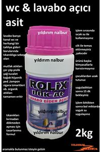 Tuvalet Açma Lavabo Aç 2kilo Tıkanık Açma Asit 2kg Yakıcı Sıvı Gider Açıcı Ilaç ürün fotoğrafı