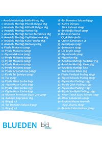 Blueden - Ramazan Kumanya Yardım Erzak Kolisi 50 Parça 19 Nolu Paket ürün fotoğrafı