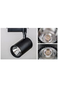 4 Lü Set Siyah Kasa Ray Spot 1 Metre Ray Dahil Ultra Beyaz Işıklı Ray Spotlu Led Işık ürün fotoğrafı