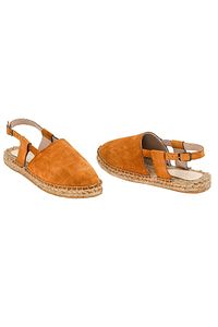 Kadın  Hakiki Deri El Yapımı Taba Espadril ürün fotoğrafı