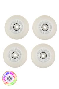 Pu Silikon Teker Set 4'lü 70 Mm Abec-7 Rulmanlı Işıklı Yedek Paten Tekerleği ürün fotoğrafı