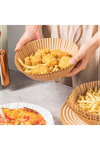Airfryer Hava Fritözü  Philips Xiaomi Uyumlu Fritöz Pişirme Kağıdı 50 Adet 16cm Yuvarlak ürün fotoğrafı