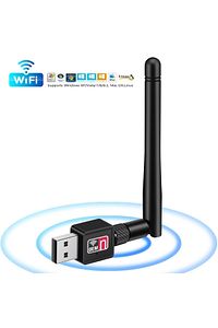 Usb Kablosuz Wireless 600 Mbps Wifi Çekim Yükseltici Adaptör Pc Ağ Lan Kartı Antenli Güçlendirici ürün fotoğrafı