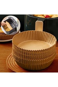 Airfryer Hava Fritözü  Philips Xiaomi Uyumlu Fritöz Pişirme Kağıdı 50 Adet 16cm Yuvarlak ürün fotoğrafı