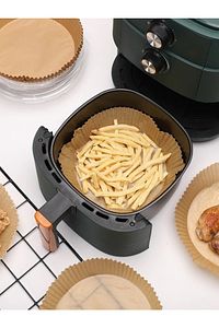 Airfryer Hava Fritözü  Philips Xiaomi Uyumlu Fritöz Pişirme Kağıdı 50 Adet 16cm Yuvarlak ürün fotoğrafı