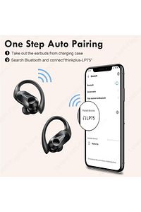 Thinkplus Lp75 Kablosuz Şarj Göstergeli Sporcu Bluetooth Kulaklık Siyah ürün fotoğrafı