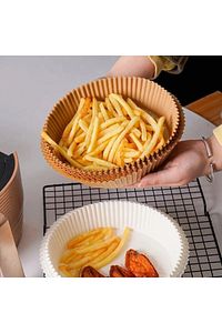Airfryer Hava Fritözü  Philips Xiaomi Uyumlu Fritöz Pişirme Kağıdı 50 Adet 16cm Yuvarlak ürün fotoğrafı