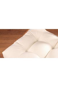 4'lü Gold Krem Pofidik Sandalye Minderi Özel Dikişli Bağcıklı 40x40cm ürün fotoğrafı