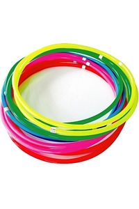 5 Adet 50 Cm Çocuk Hulahop Ritmik Cimnastik Çemberi Hulohop Cimlastik Çember ürün fotoğrafı