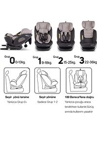Easy Rotate 0-36 Kg Isofixli Ece R44 Oto Koltuğu ürün fotoğrafı