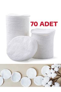 1 Paket 70 Adet Makyaj Temizleme Pamuğu Pedi Pamuk ürün fotoğrafı