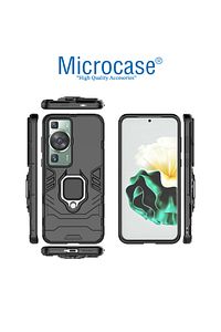 Huawei P60 / P60 Pro Batman Serisi Yüzük Standlı Armor Kılıf - Siyah Al3349 ürün fotoğrafı