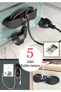 5 Adet Çok Amaçlı Airfryer Kablo Sarma Aparatı ürün fotoğrafı