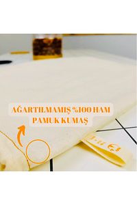 Organik Süzme Kesesi (25x25)- %100 Ağartılmamış Ham Pamuk Bitkisel Süt Yoğurt Kesesi Bez kese ürün fotoğrafı