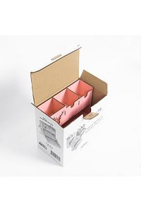 Çekmeceli Geyik Desenli Pembe Masaüstü Kalemlik Organizer Montajı Yapılmış Ürün ürün fotoğrafı