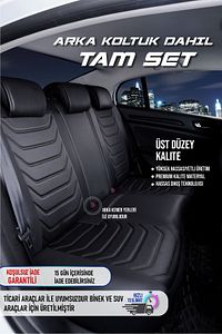 STİL OTO EAGLE SERİSİ DERİ OTO KOLTUK KILIFI TAM SET ürün fotoğrafı