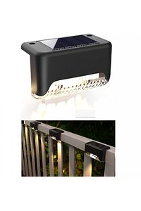 4 Adet L Solar Led Güneş Enerjili Su Geçirmez Köşebent Led Işık Merdiven Veranda Bahçe Aydınlatma ürün fotoğrafı