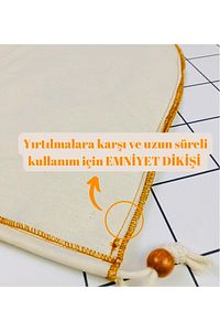 Organik Süzme Kesesi (25x25)- %100 Ağartılmamış Ham Pamuk Bitkisel Süt Yoğurt Kesesi Bez kese ürün fotoğrafı