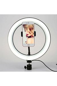 Youtuber Led Işıklı Tripod Selfie Makyaj Işığı Sürekli Ring Light 10 Inç Halka Dz66 ürün fotoğrafı