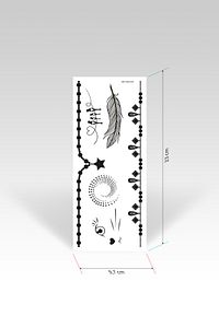Halhal Geçici Tattoo -14, Bilek Tattoo, Ayak Tattoo, Geçici Dövme ürün fotoğrafı