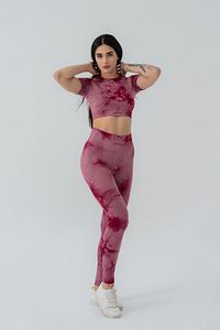 Push-up Detaylı Toparlacı Spor Batik Tayt ürün fotoğrafı