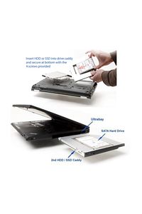 Ssd Caddy 9.5 Mm Dvd To Ssd Kızak 2 Hdd Bağlama ürün fotoğrafı