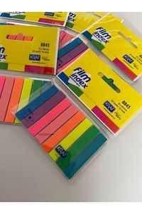 Film Index Şeffaf Plastik Ayraç 8 Renk X 25 Sayfa 8845 5'li Set ürün fotoğrafı
