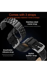 GT3 Max Smart watch Tam Ekran Akıllı Saat 1.45' 44mm 3 Kordonlu Siri Nfc Gps Ios ve Android Uyumlu ürün fotoğrafı