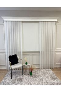 Düz Stor Perde Krem Güneşlik Stor Perde (ALÜMİNYUM KASA BORU) ürün fotoğrafı