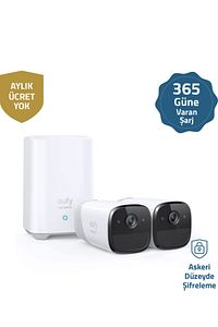 Eufy Security Eufycam 2 Pro Kablosuz Akıllı Güvenlik ve 2K Kamera Sistemi 2 Kamera 1 ürün fotoğrafı